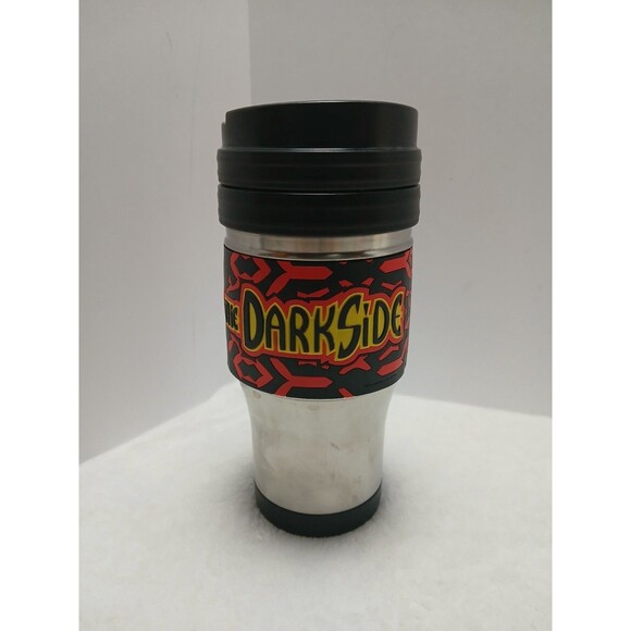 Darth Maul Star Wars Travel Coffee Mug Silver Tone With Closing Lid - Picture 1 of 5